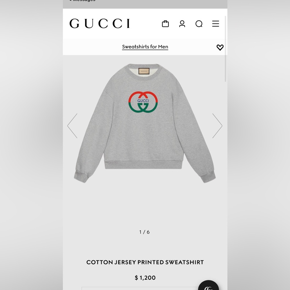 Gucci mens sweater